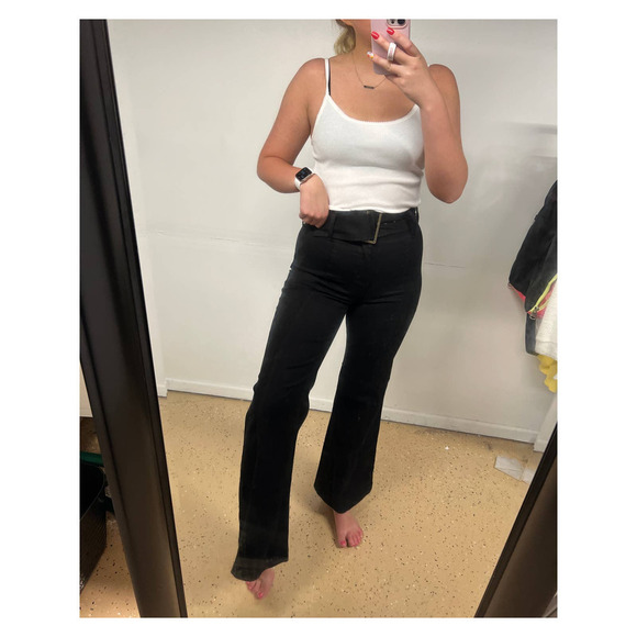 Altar'd State Black Bell Bottom Jeans - Picture 1 of 9